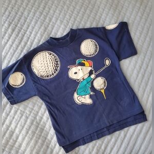 Snoopy Golfer Vtg Tshirt 90s